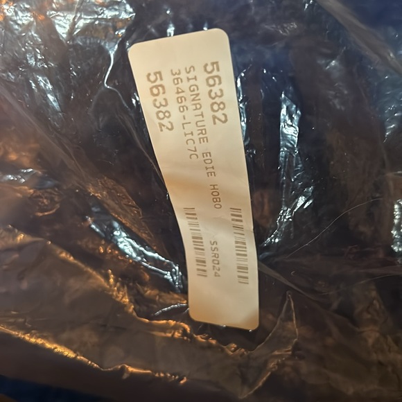 Coach Edie Signature Canvas Hobo Shoulder Bag - Picture 8 of 15